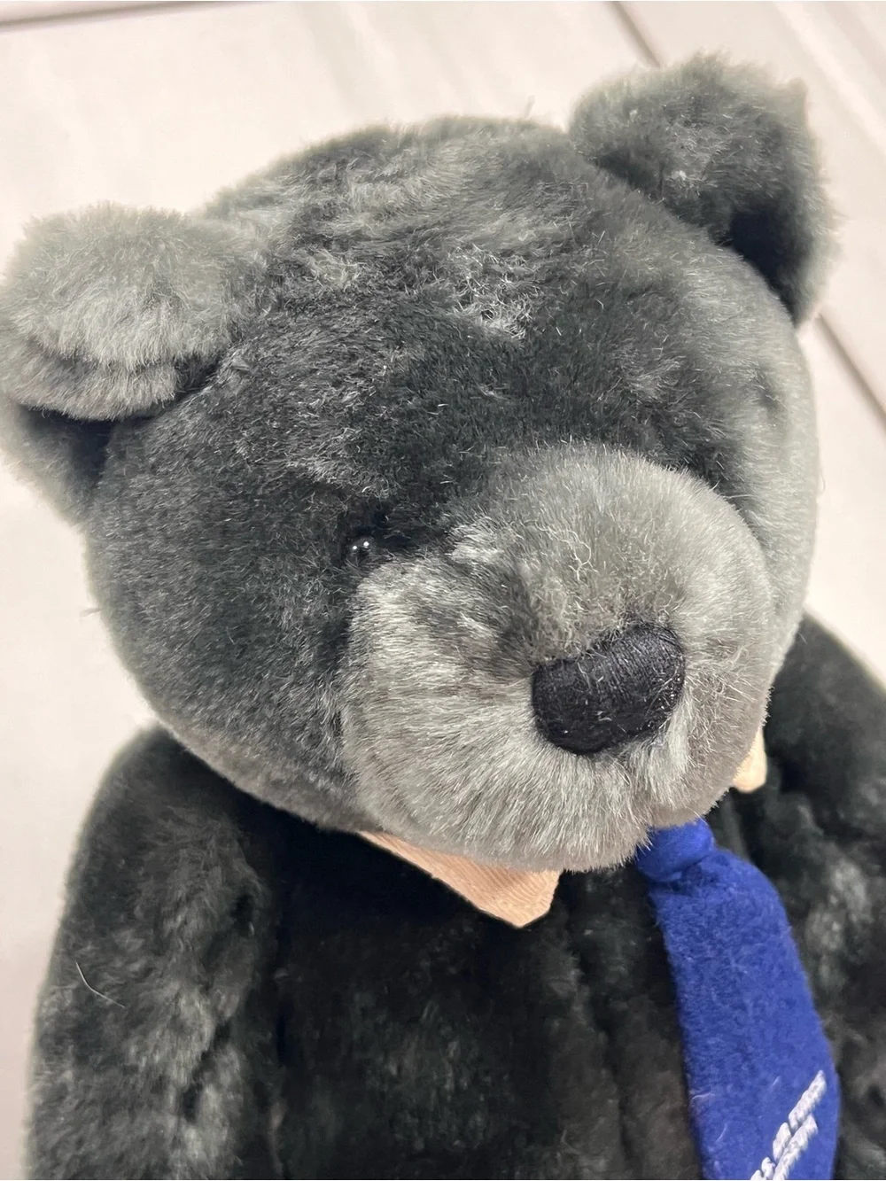 Velvets By Greek Gray Stuffed Bear 11” Plush Toy U.S. Air Force Museum Tie